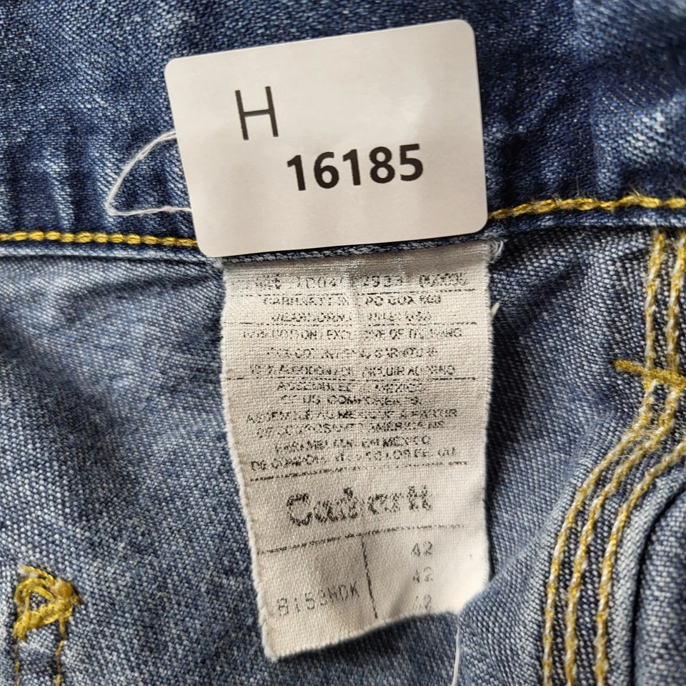 Pantalones Cortos De Colección Carhartt Mujer 42 Azul Denim Carpintero Exterior LEER Foto 2 de 4