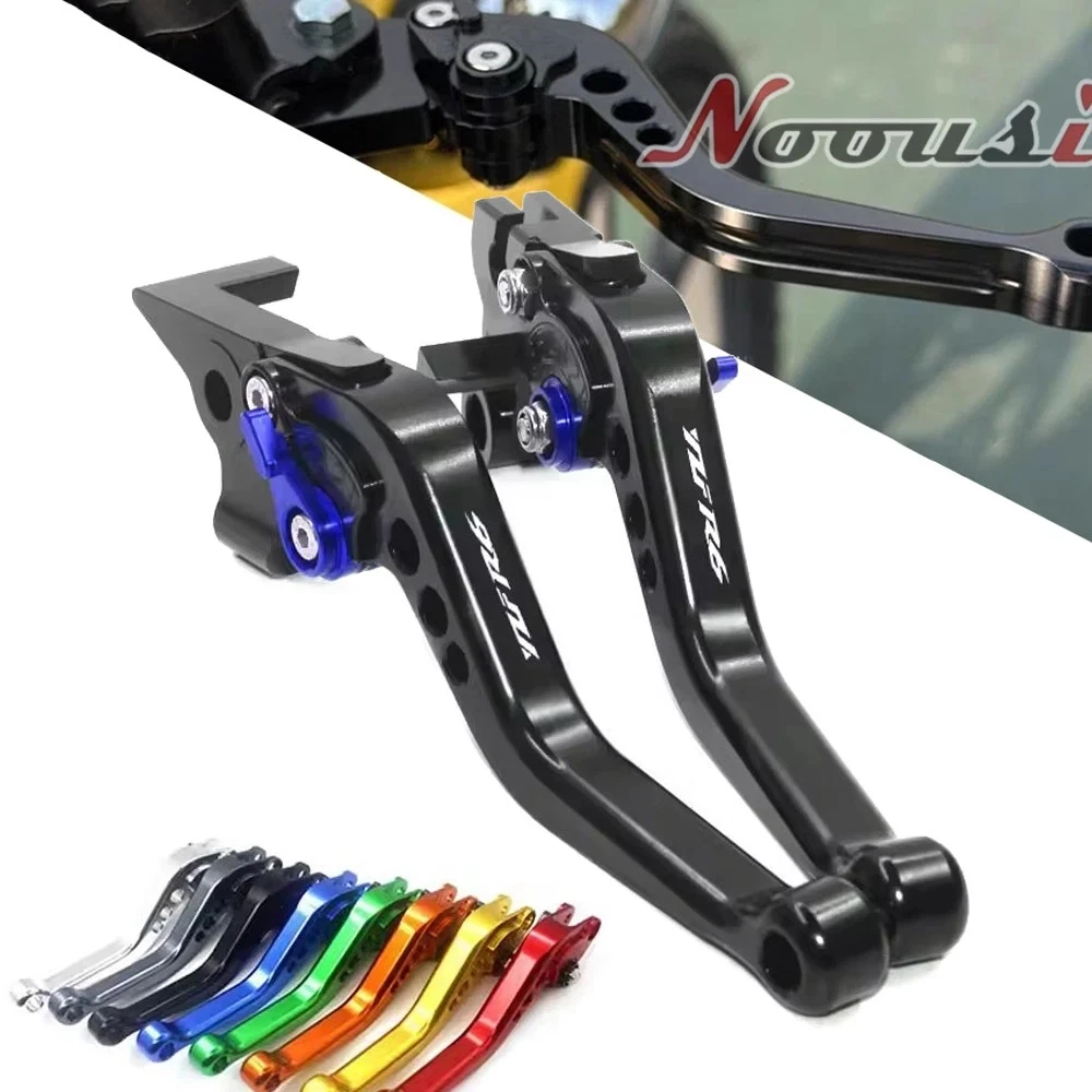 SAVAGE CNC Short Brake & Clutch Lever Set For Yamaha YZF-R6 (1999-2021) - Anodized Black