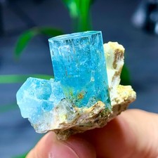 16g Rare!natural Beautiful Prism Shaped Aquamarine Raw Crystal Specimen Rough