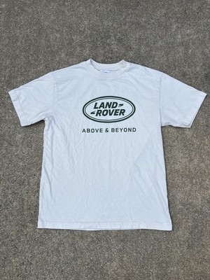 PacSun Land Rover Logo Above & Beyond Double Sided T Shirt Off White Size Small