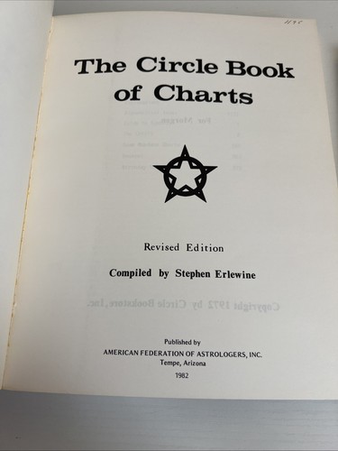 Vintage Astrology Books CIRCLE BOOK OF CHARTS The American Book Of Charts/tables - Bild 5 von 12
