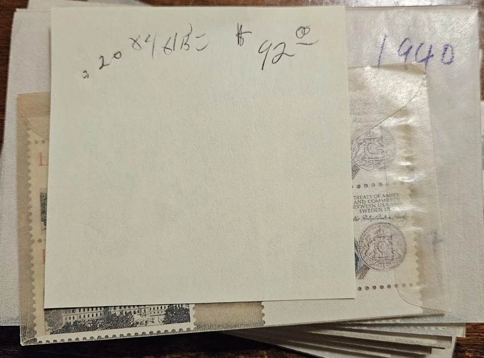 $215.00 US MINT DISCOUNT POSTAGE PLATE BLOCKS- BLOCKS, SINGLES--FREE SHIPPING - Image 3 of 4