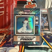 Reggie Jackson 2025 Leaf Vivid Baseball 1/1 Pre Production Proof