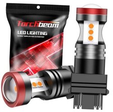3157 3156 LED Bulbs Yellow LED Turn Signal Lights Bulbs, 400 3157/3156 Amber