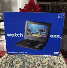 Onn 10" Screen Portable DVD/Media Player Kit Swivels 180 100093889  