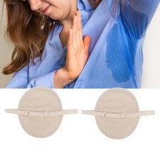 Reusable Cotton Armpit Sweat Guard Cover Underarm Sweat Absorbent Pads Skin Tone