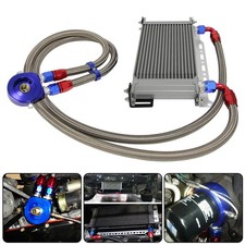 Universal 19 Row Oil Cooler Core 25x17x5cm W10an Oil Lines Oil Filter Adapter Universal 19 Row Oil Cooler Core 25x17x5cm W10an Oil Lines Oil Filter Adapter