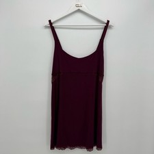 Victoria's Secret Purple Soft Lace Mini Nightgown Lounge Dress Size XL