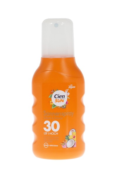 Cien Sun Sonnenspray Lsf 30 200Ml Vegan Wasserfest Uva Uvb Schutz & BräUne-image