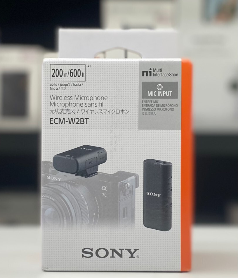 New Sony ECM-W2BT Clip-On Digital Bluetooth Wireless Microphone