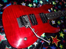 Sublime C350f Dean Electric Superstrat Guitar, Aaa Flame Top, Fully Set Up
