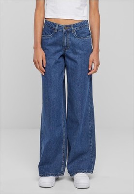 Ladies Mid Waist Wide Denim Damen Jeans  | Urban Classics | TB6112