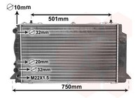 Van Wezel 03002089 KüHler, MotorküHlung FüR Audi