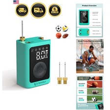 Electric Ball Pump Inflation  Deflation 2-17PSI, 2600mAh Basketball Pump wit...