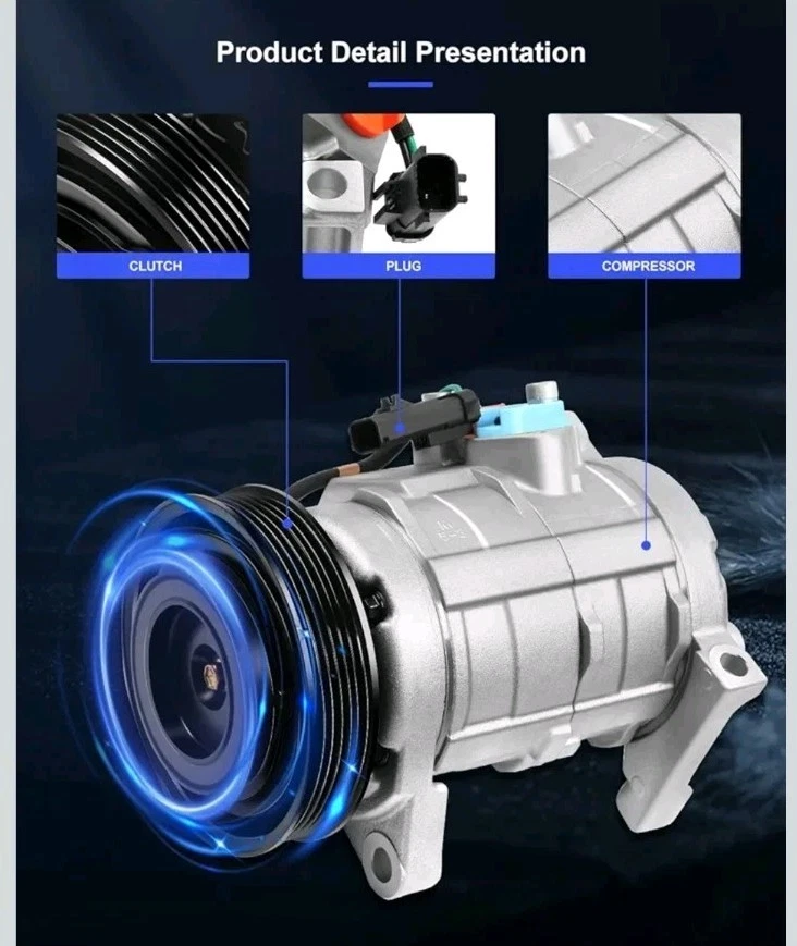 Air Conditioning Compressor 2001-2007 fit for Dodge Grand Caravan for... Foto 2 de 4