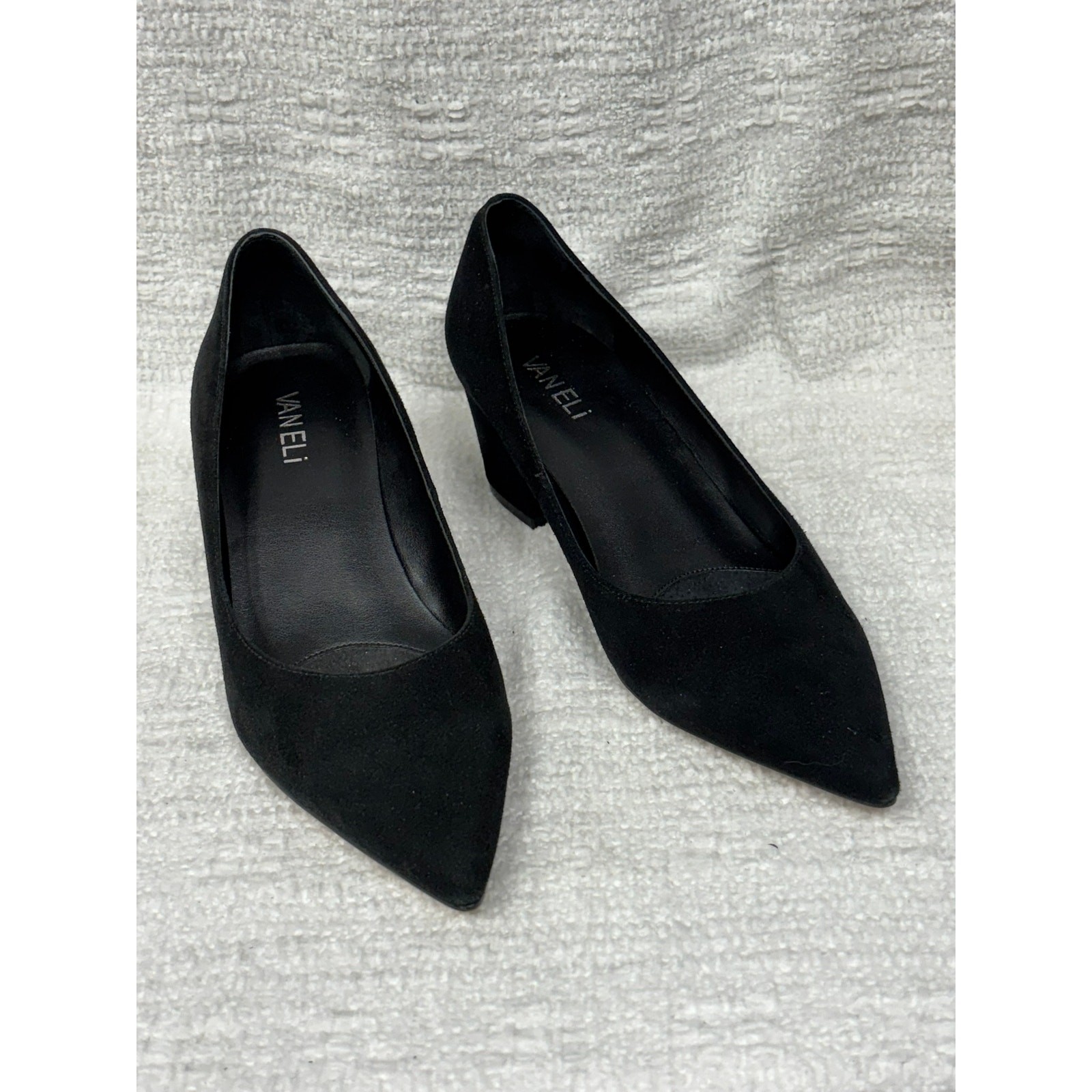 Vaneli Women's Suede Black Heels Size 7 #50080