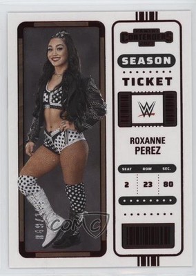 2023 Panini Chronicles WWE Contenders Season Ticket Red /199 Roxanne Perez 11ch