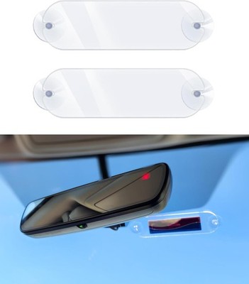UBOG 2PCS EZ Pass Strips with Adhesive,Car Accessories EZ Pass Holder,EZ Pass
