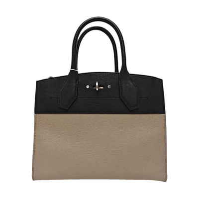Louis Vuitton City Steamer Medium Khaki Leather Steam Bag Crossbody #DWUY