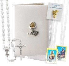 First Holy Communion 5-Piece Girl Set w/ Book Cover / Carrying Case