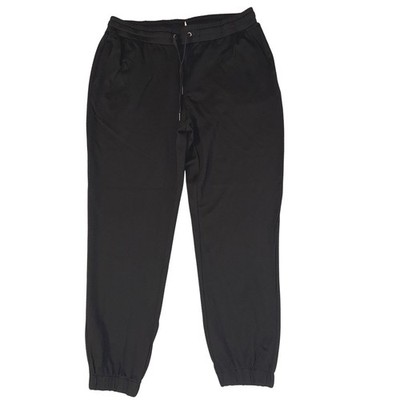 Halara Black Joggers Womens XL Regular Drawstring Elastic Waist Pockets Q0HL3