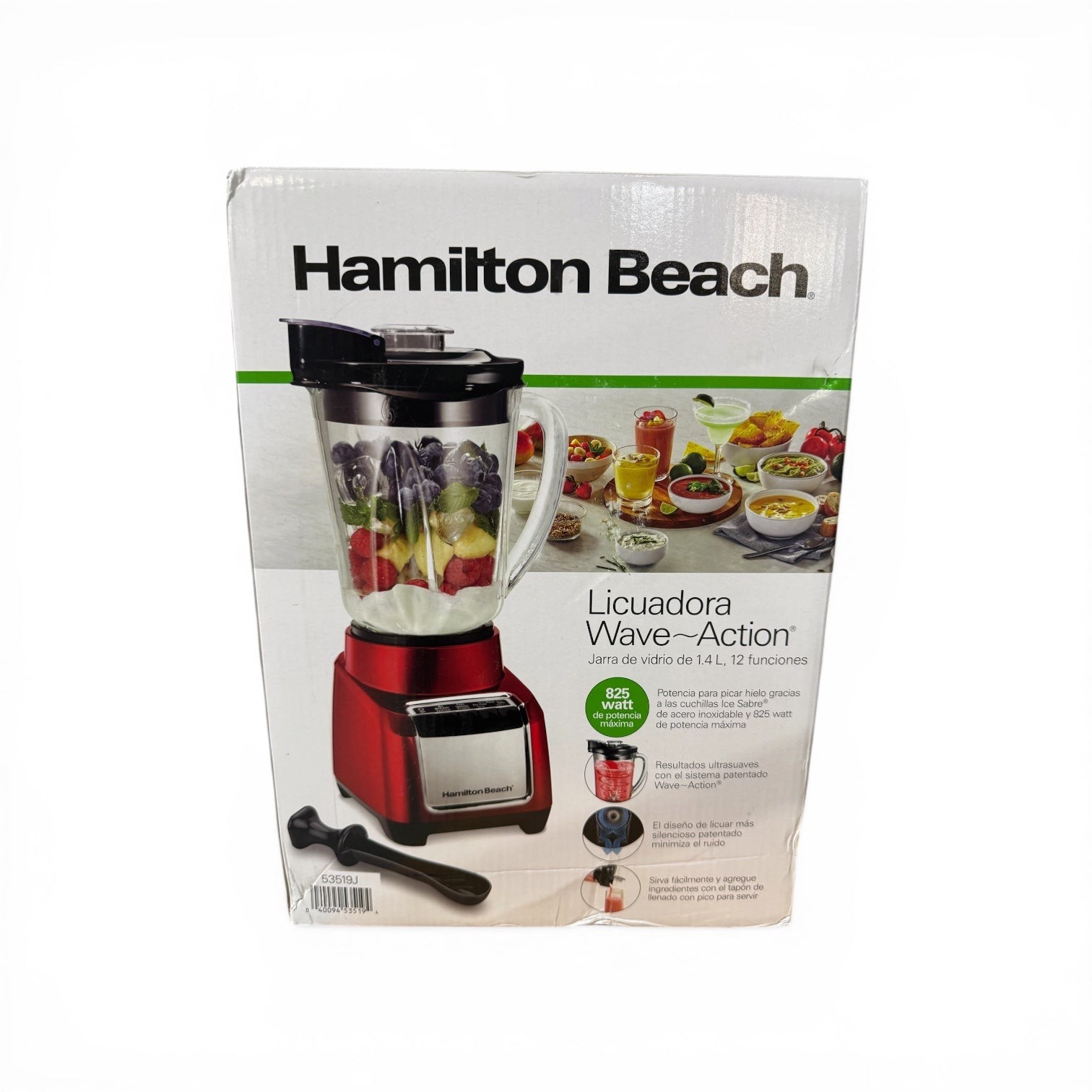 Hamilton beach  wave action blender (red) 53519j