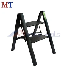2 Step Ladder Folding Step Stool w/Wide Anti-Slip Pedal Aluminum Lightweight