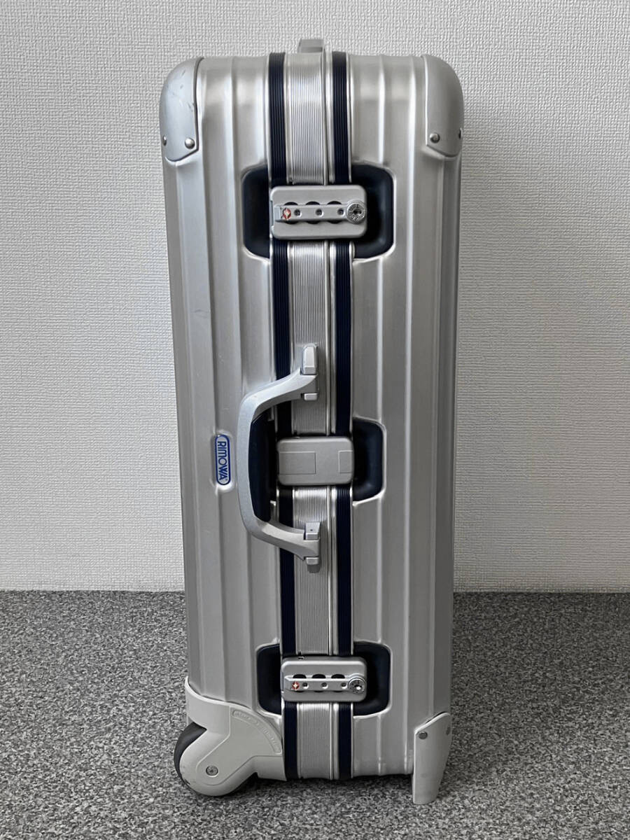 Used Rimowa Topas Silver Integral 63L Suitcase Original