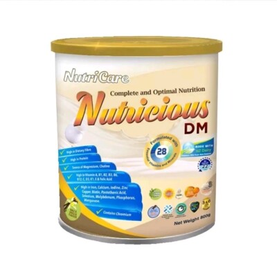 Nutricious DM Milk Powder (800g) - DIABETIC MILK, BLOOD SUGAR LEBEL CONTROL