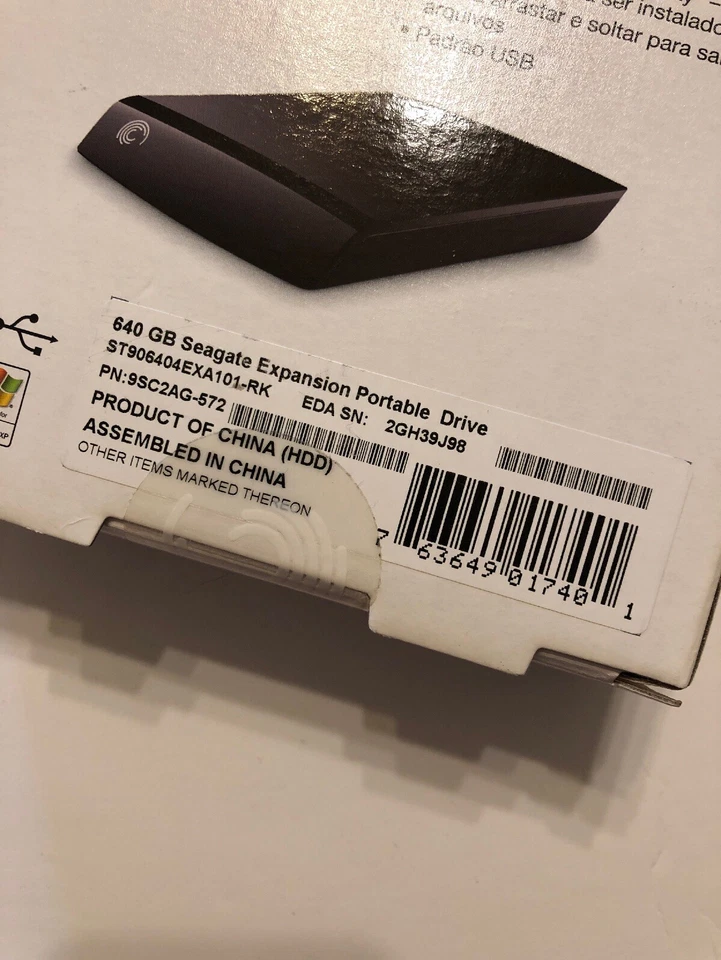 Seagate Expansion 640 GB USB 2.0 Portable External Hard Drive ST906404EXA101-RK - Image 3 of 4