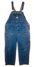 Vintage Liberty Denim Bib Overalls Men  s 42x30 Blue Workwear Carpenter Farmer