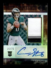 2022 Illusions #107 Carson Strong First Impressions Auto Memorabilia Blue /75