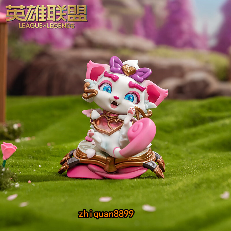 シャム猫のユーミ LOL リーグ・オブ・レジェンド アクションフィギュア モデル LOL League of Legends Official Cat Yuumi PVC Figure Model Doll