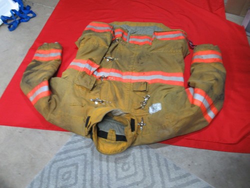 10/2012 MORNING PRIDE DRD 44 x 30/36 Firefighter Turnout Bunker Gear COAT JACKET - Picture 10 of 18