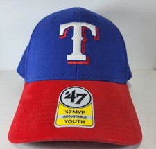 47 MLB TEXAS RANGERS KIDS MVP SNAPBACK HAT YOUTH BLUE/RED