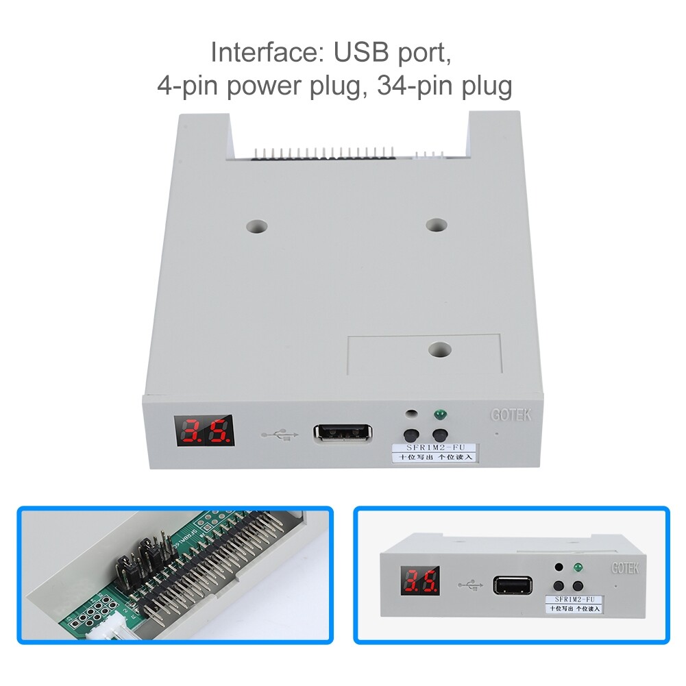 SFR1M44-U100 3.5inch USB SSD Floppy Drive Emulator 1.44MB