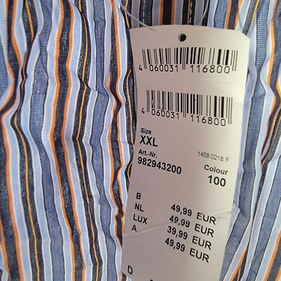 Mens Casa Moda Blue Striped Short Sleeve Button Shirt Size XXL | eBay