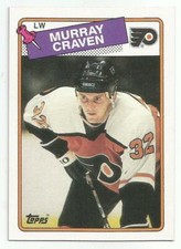 MURRAY CRAVEN 1988-89 TOPPS CARD MINT CONDITION PHILADELPHIA FLYERS