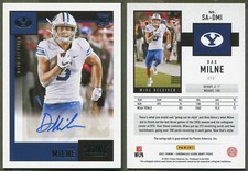 2021 Panini Chronicles Draft Picks Score Autographs #SA-DMI Dax Milne (BYU) AUTO