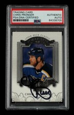 Chris Pronger Signed 2003-04 Upper Deck Classic Portraits #85 Card Auto PSA