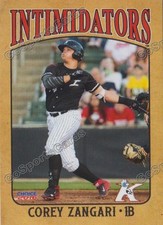 2016 Kannapolis Intimidators Corey Zangari RC Rookie Chicago White Sox