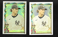 GERRIT COLE 2023 Topps Allen & Ginter HOT BOX SILVER PORTRAIT #8 AND BASE