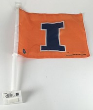 University Of Illinois Fighting Illini Car Auto Window Fan Flag U Of I