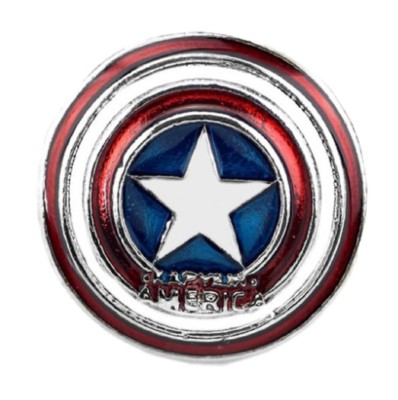 Captain America Super Hero Shield 1" Wide Metal Enamel Pin | eBay