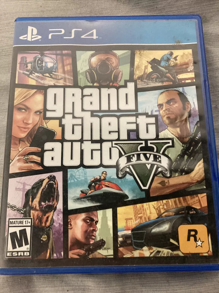 Grand Theft Auto V GTA 5 Premium Edition Sony PlayStation 4 PS4 Complete w/  Map