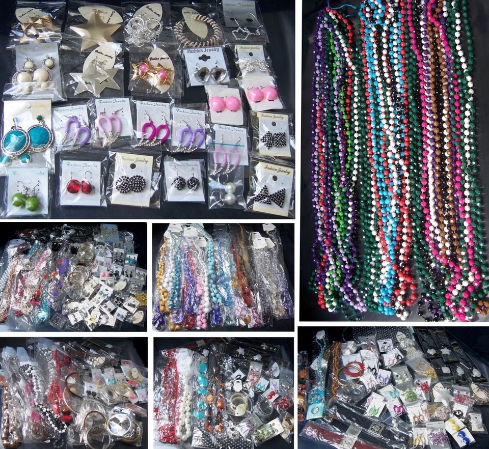 Sonderposten Modeschmuck Restposten Ketten Ohrringe Armbänder Schmuck Posten VY1 - Bild 2 von 2
