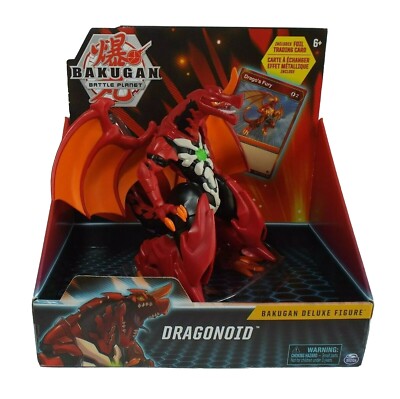 Bakugan Dragonoid Deluxe Action Figure Foil Trading Card Battle Planets New 