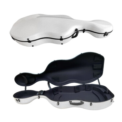 Yinfente Advance 4/4 Cello Case Full Size Carbon Fiber Cello Box White Strong