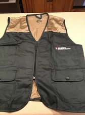 Gander Mountain Mens Staff LARGE Zip Up Fishing Hunting Guide Vest Jacket Hiking