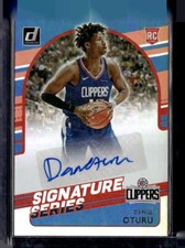 2020-21 Donruss #SG-DOT Daniel Oturu Signature Series